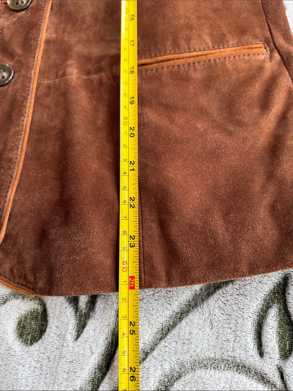 Schneiders Salzburg Trachten-style Brown 100% Goat Skin Suede Women's Jacket sz8 - Picture 15 of 15